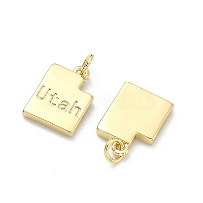 Brass Pendants KK-D229-22C-G-1