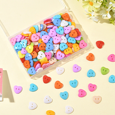 1 Bag 2-Hole Resin Buttons BUTT-SP0001-19B-1