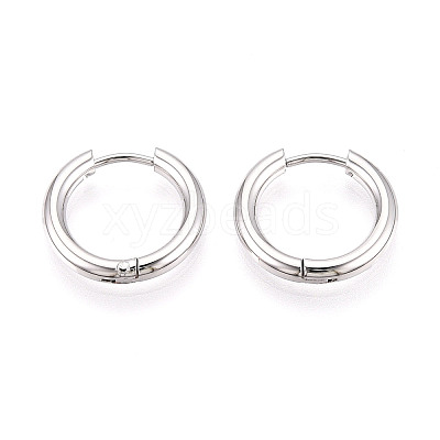 304 Stainless Steel Hoop Earrings EJEW-T048-24A-P-1
