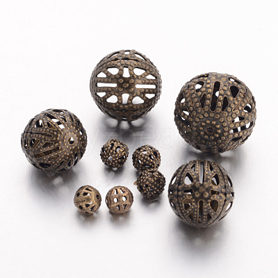 Iron Filigree Beads E589Y-NFAB-1