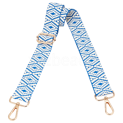 Rhombus Pattern Nylon Canvas Handbag Webbing Bag Straps FIND-CN0002-38B-1