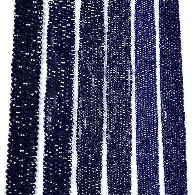 Electroplate Glass Beads Strands EGLA-A044-P3mm-A07-1
