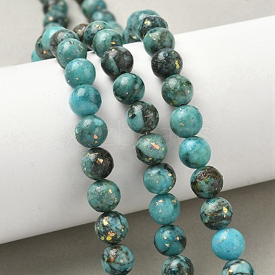 Dyed Natural Dolomite Beads Strands G-D337-8mm-D01-1