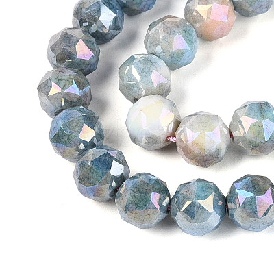 Anti-Tarnish Electroplate Glass Beads Strands GLAA-N010-10mm-17-1