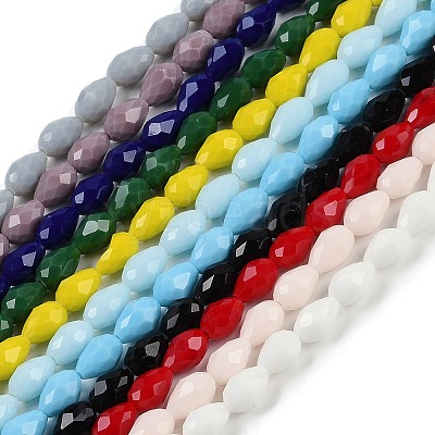 Opaque Solid Color Beads Strands EGLA-N013-P4mm-DM-1