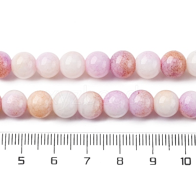 Ombre Effect Dyed Glass Beads Strands X-GLAA-T031-01O-05-1