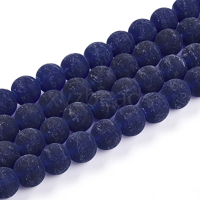 Transparent Glass Beads Strands X-GLAA-T032-T10mm-MD15-1