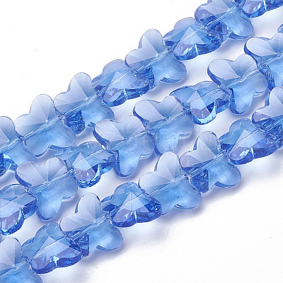 Transparent Glass Beads GLAA-Q066-14mm-B10-1