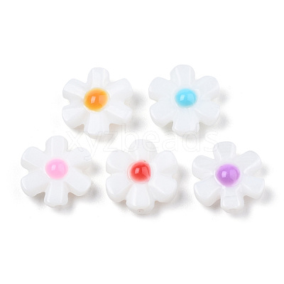 Natural Freshwater Shell Enamel Beads SHEL-N003-27-1