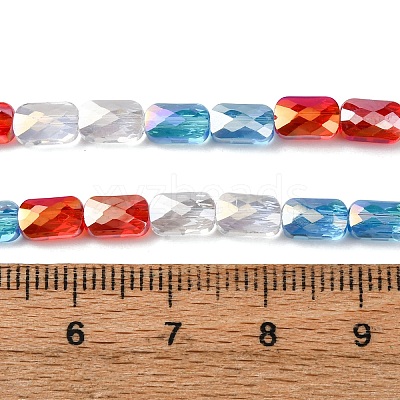 Electroplate Glass Beads Strands EGLA-D300-05-17-1