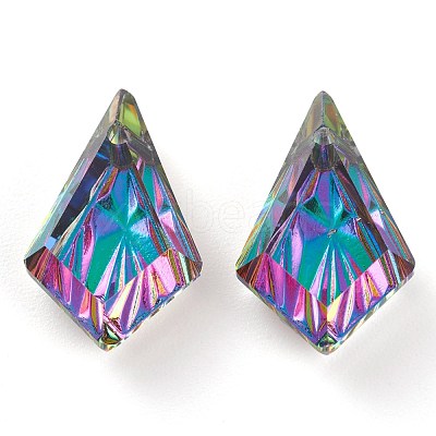 Embossed Glass Rhinestone Pendants GLAA-J101-01B-001VO-1