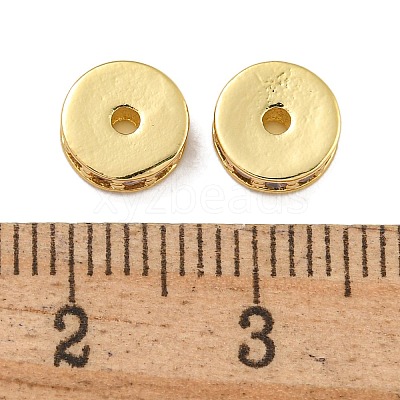 Rack Plating Brass Micro Pave Cubic Zirconia Beads KK-U030-27G-07-1