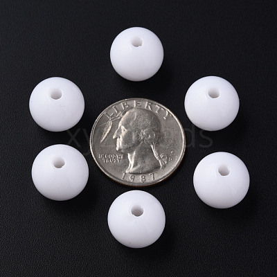 Opaque Acrylic Beads MACR-S370-C14mm-01-1