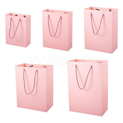 10Pcs 5 Sizes Kraft Paper Gift Shopping Bags Set ABAG-TA0002-23B-1