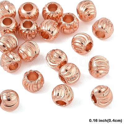 20Pcs Brass Spacer Beads KK-YW0003-18B-RG-1