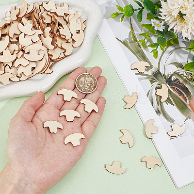 160Pcs Unfinished Wooden Pieces WOOD-BC0001-31B-1