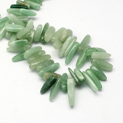 Natural Green Aventurine Stone Bead Strands X-G-R223-07-1