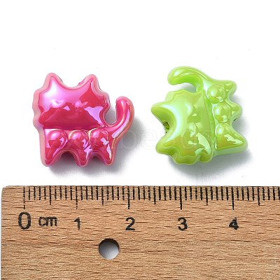 Opaque Acrylic Beads X-OACR-E033-16-1