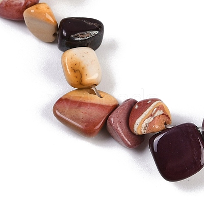 Natural Mookaite Nuggets Beads Strands G-B125-A05-01-1