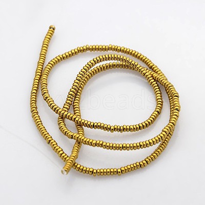 Electroplate Non-magnetic Synthetic Hematite Beads Strands G-J216D-06-1