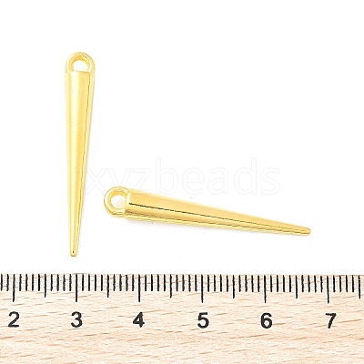 Tibetan Style Alloy Spike Pendants TIBEP-A16461-G-RS-1