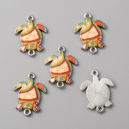 Zinc Alloy Enamel Connector Charms LS-FIND-WH0136-19I-1