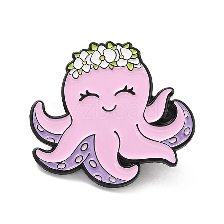 Octopus Enamel Pin JEWB-I015-24P-1