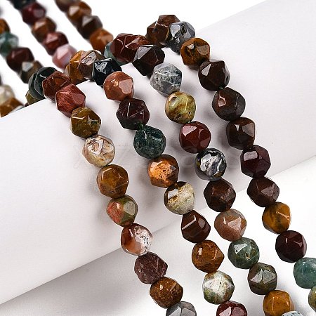 Natural Ocean Jasper Beads Strands G-T138-226-1