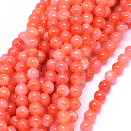 Natural Dyed Jade Beads Strands G-F601-A01-1