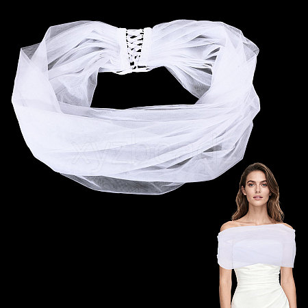 1Pc Polyester Gauze Tippet AJEW-GL0003-25C-02-1
