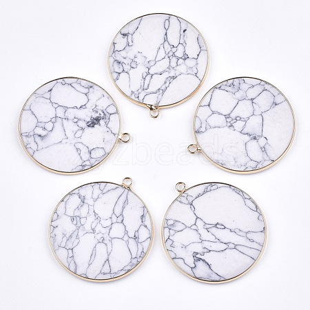 Synthetic Howlite Pendants G-T112-17G-1