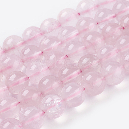 Natural Rose Quartz Beads Strands X-G-C076-12mm-3-1