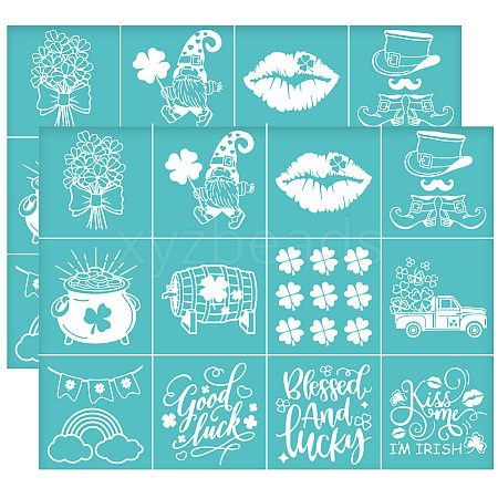 Self-Adhesive Silk Screen Printing Stencil DIY-WH0338-207-1