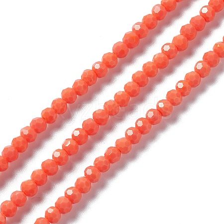 Faceted(32 Facets) Glass Beads Strands EGLA-J042-35A-04-1