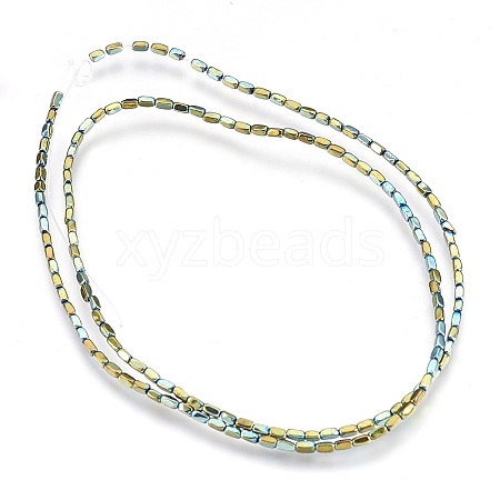 Electroplate Non-magnetic Synthetic Hematite Beads Strands G-I208-21-F-1