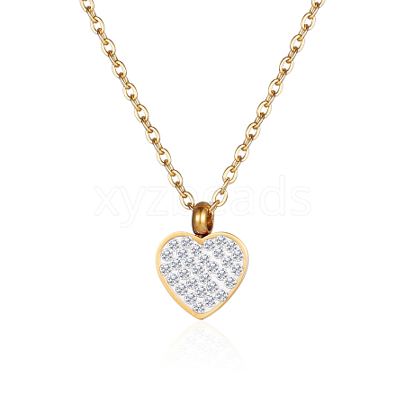 Stainless Steel Heart Pendant Necklaces for Women GE0081-3-1