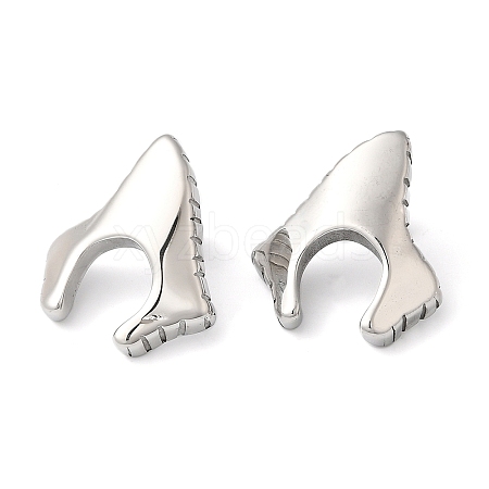 Non-Tarnish 304 Stainless Steel Arch Stud Earrings EJEW-K244-34P-1