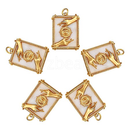 5Pcs Brass Pendants KK-SZ0005-03-1