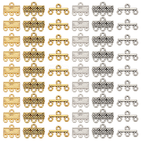   84Pcs 6 Styles Alloy Chandelier Components Links FIND-PH0020-20-1