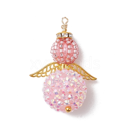 Seed Beads Alloy Pendants PALLOY-MZ00284-03-1