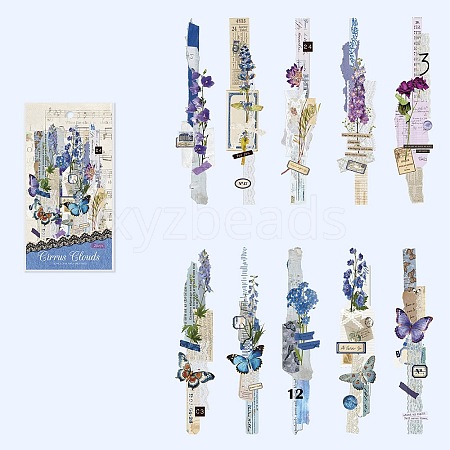 20 Pcs Herbal Ballads Theme Vintage Material Stickers DIY-Z038-03B-1