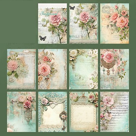 Flower Scrapbook Paper Pads PW-WG42193-01-1