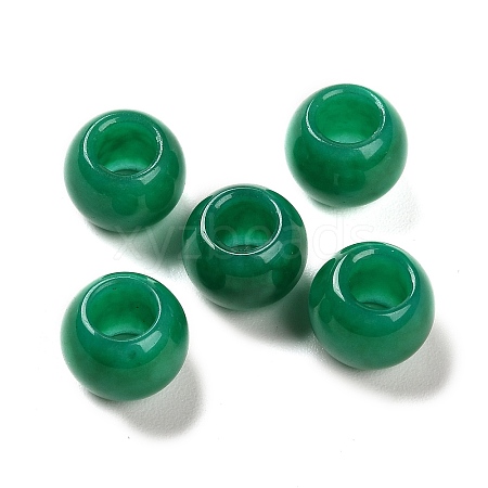 Natural Malaysia Jade Dyed European Beads LS-G-R488-01A-1