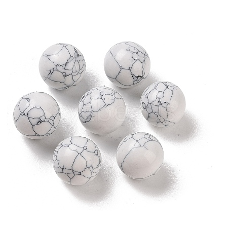 Synthetic Howlite No Hole Sphere Beads G-K353-04D-13-1