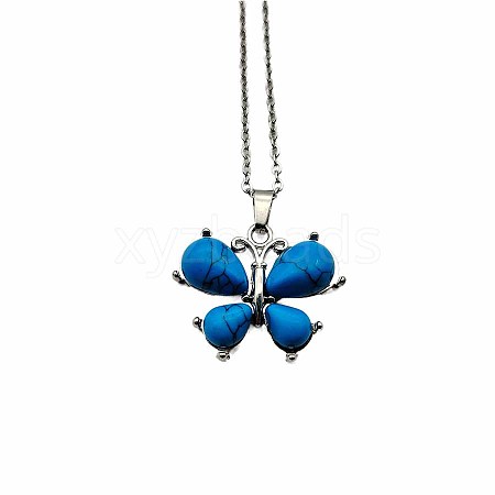 Crystal Butterfly Necklace Pendant Fashion Ornament Minimalist Pendant AM7436-8-1