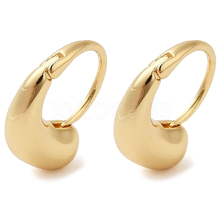 Brass Hoop Earrings EJEW-H103-04G-1