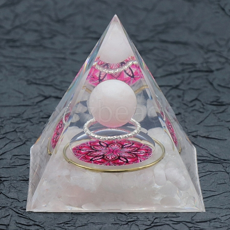 Resin Orgonite Pyramid PW-WG36540-03-1