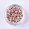 Electroplate Cylinder Seed Beads SEED-Q036-02A-B05-2