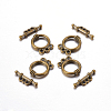 Tibetan Style Alloy Toggle Clasps K0P3A071-2