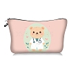 Cartoon Doctor Bear Print Polyester Cosmetic Zipper Pouches PW-WG9A6AB-02-1